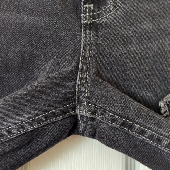 BDG Urban Outfitters Patchwork High Waisted Cropped Tapered Leg Jeans Black 27 - Picture 11 of 13